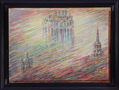 Window view series the Wind oil on canvas Eshurin Rostislav  Из серии Вид из окна Ветер холст, масло Ешурин Ростислав