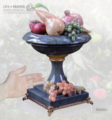 Stone Fruit Vase carving
